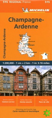 Champagne-Ardenne - Michelin Regional Map 515