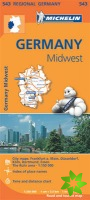 Germany Midwest - Michelin Regional Map 543