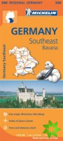 Germany Southeast, Bavaria - Michelin Regional Map 546