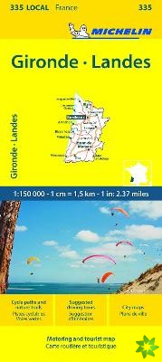 Gironde, Landes - Michelin Local Map 335