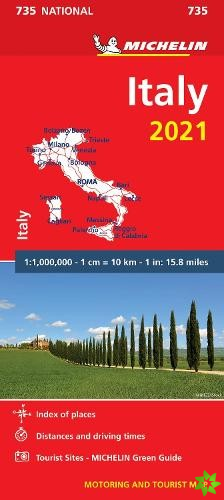 Italy 2021 - Michelin National Map 735