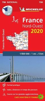 Northwestern France - Michelin National Map 706