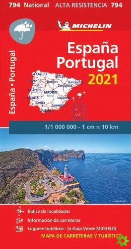 Spain & Portugal 2021 - High Resistance National Map 794
