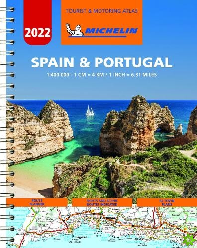 Spain & Portugal 2022 - Tourist and Motoring Atlas (A4-Spiral)