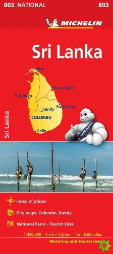 Sri Lanka National Map 803