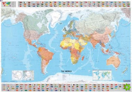 World - Michelin rolled & tubed wall map Paper