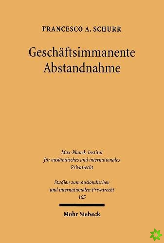 Geschaftsimmanente Abstandnahme