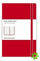 Moleskine Large Ruled Hardcover Notebook Scarlet Red