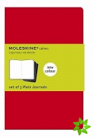 Moleskine Plain Cahier - Red Cover (3 Set)