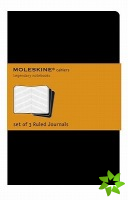Moleskine Ruled Cahier - Black Cover (3 Set)