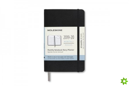 Moleskine 18 Month Monthly Notebook Planner 2020 - Black