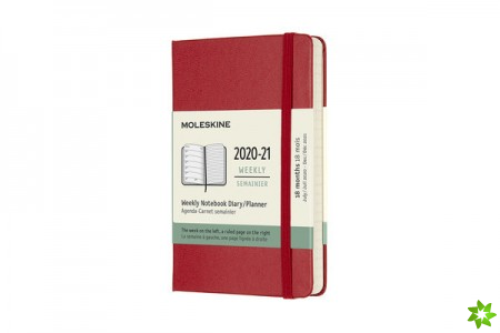 Moleskine 2021 18-Month Weekly Pocket Hardcover Diary