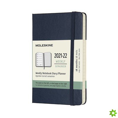 Moleskine 2022 18-Month Weekly Pocket Hardcover Notebook