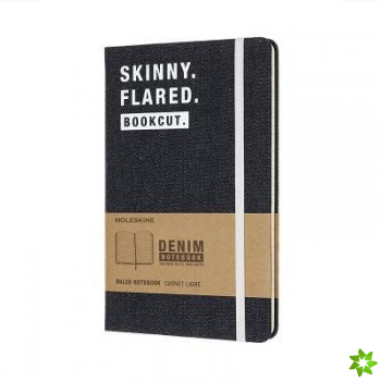 Moleskine Denim Notebook Limited Collection 'skinny. Flared. Bookcut.' Large Ruled Notebook Hard