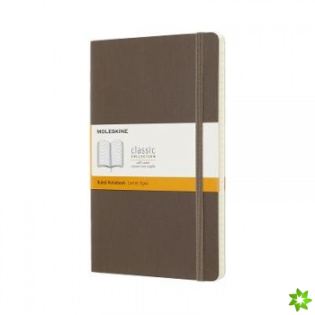 Moleskine Earth Brown Notebook Large Ruled Soft