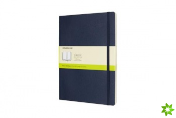 Moleskine Sapphire Blue Extra Large Plain Notebook Soft