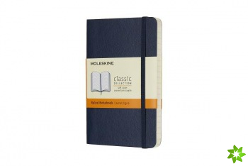 Moleskine Sapphire Blue Pocket Ruled Notebook Soft