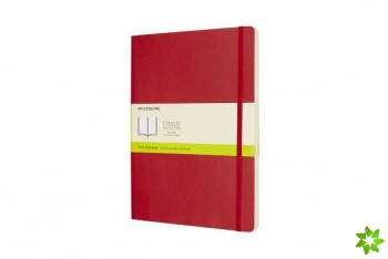 Moleskine Scarlet Red Extra Large Plain Notebook Soft