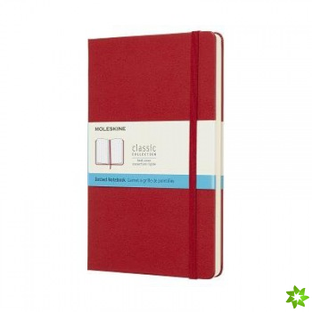Moleskine Scarlet Red Notebook Large Dotted Hard