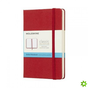 Moleskine Scarlet Red Notebook Pocket Dotted Hard