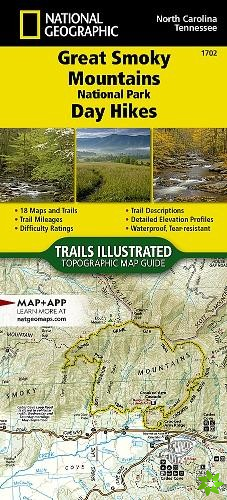Great Smoky Mountains National Park Day Hikes Map