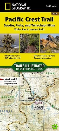 Pacific Crest Trail: Scodie, Piute, And Tehachapi Mountains Map [walker Pass To Vasquez Rocks]