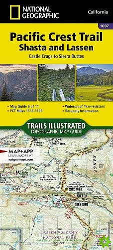 Pacific Crest Trail: Shasta And Lassen Map [castle Crags To Sierra Buttes]