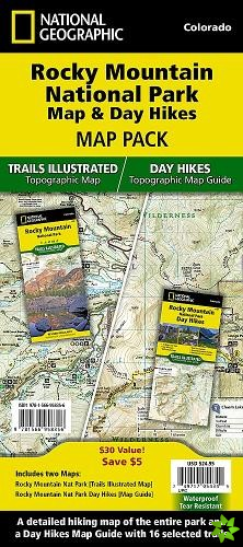 Rocky Mountain National Park Map & Day Hikes [map Pack Bundle]