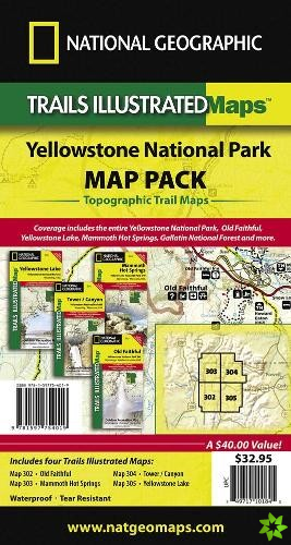 Yellowstone National Park, Map Pack Bundle