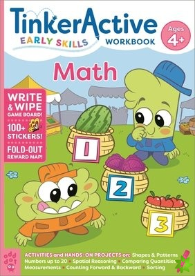 TinkerActive Early Skills Math Workbook Ages 4+