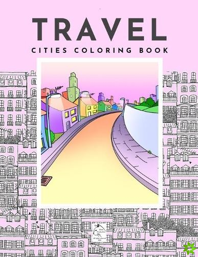 Travel Cities coloring book City architecture from around the world by Raz McOvoo