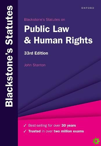 Blackstone's Statutes on Public Law & Human Rights