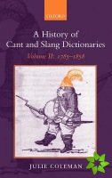 History of Cant and Slang Dictionaries