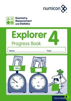 Numicon: Geometry, Measurement and Statistics 4 Explorer Progress Book (Pack of 30)