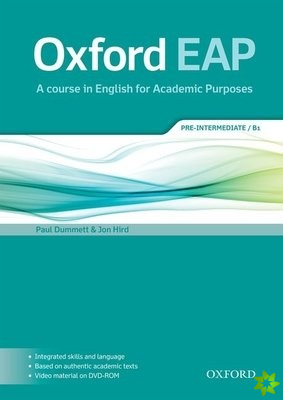 Oxford EAP: Pre-Intermediate/B1: Student's Book and DVD-ROM Pack