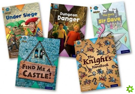 Project X Origins: Brown Book Band, Oxford Level 9: Knights and Castles: Mixed Pack of 5