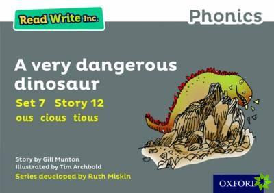 Read Write Inc. Phonics: A Very Dangerous Dinosaur (Grey Set 7 Storybook 12)