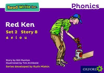 Read Write Inc. Phonics: Red Ken (Purple Set 2 Storybook 8)