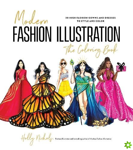 Modern Fashion Illustration: The Coloring Book