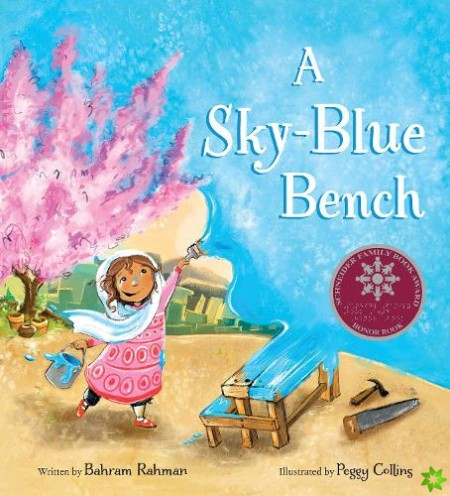 Sky-Blue Bench