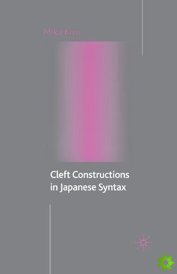 Cleft Constructions in Japanese Syntax
