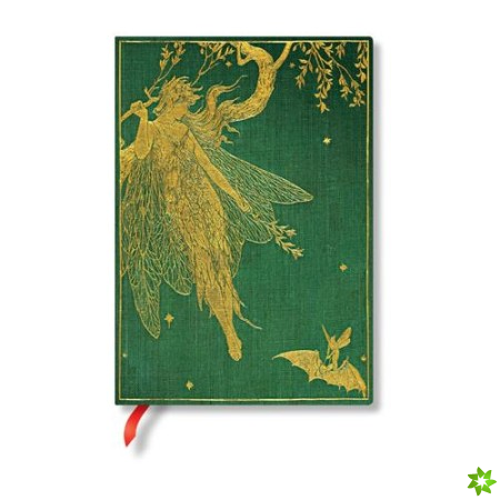 Olive Fairy (Langs Fairy Books) Midi Unlined Softcover Flexi Journal (Elastic Band Closure)
