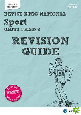 Pearson REVISE BTEC National Sport Units 1 & 2 Revision Guide inc online edition - 2023 and 2024 exams and assessments