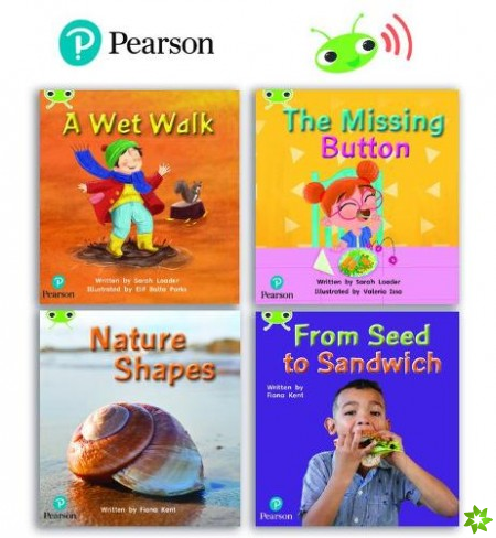 Learn to Read at Home with Bug Club Phonics: Phase 1 - Early Years and Reception (2 fiction and 2 non-fiction books)