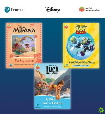 Pearson Bug Club Disney Year 1 Pack B, including decodable phonics readers for phase 5: Moana: The Kite Festival, Toy Story: Buzz's Trip to Planet Zur