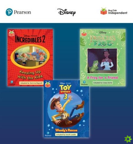 Pearson Bug Club Disney Year 1 Pack C, including decodable phonics readers for phase 5; The Incredibles: Keeping Up with the Kids, The Princess and th
