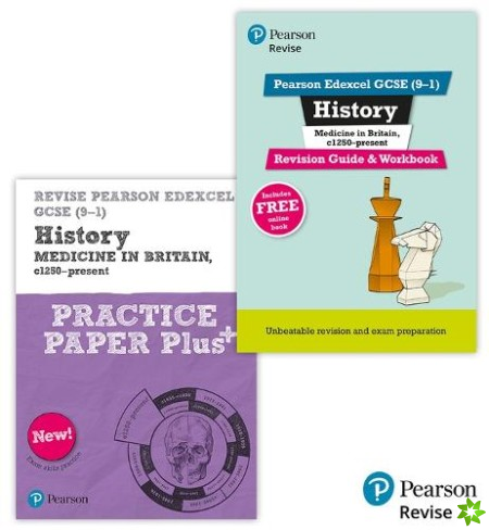 New Pearson Revise Edexcel GCSE (9-1) History Medicine in Britain Complete Revision & Practice Bundle - 2023 and 2024 exams