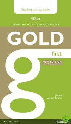 Gold First New Edition eText Student Access Card