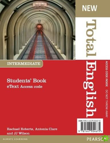 New Total English Intermediate eText Students' Book Access Card