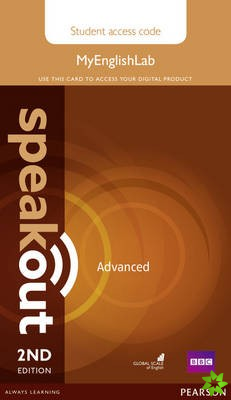Speakout Advanced 2nd Edition MyEnglishLab Student Access Card (Standalone)